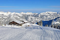 Gstaad Mountain Rides - Skipiste am frühen Morgen