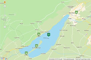 Bielersee Karte zur Routenplanung