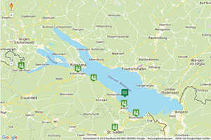 Bodensee-Schweiz Karte zur Routenplanung