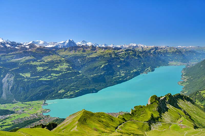 Urlaub am Brienzersee 6 Brienzersee vom Rothorn aus gesehen