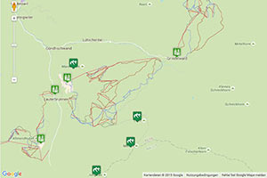 Grindelwald Karte zur Routenplanung