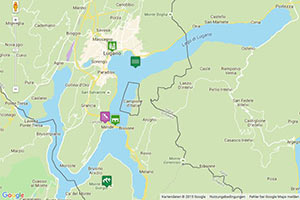 Luganer See Karte zur Routenplanung