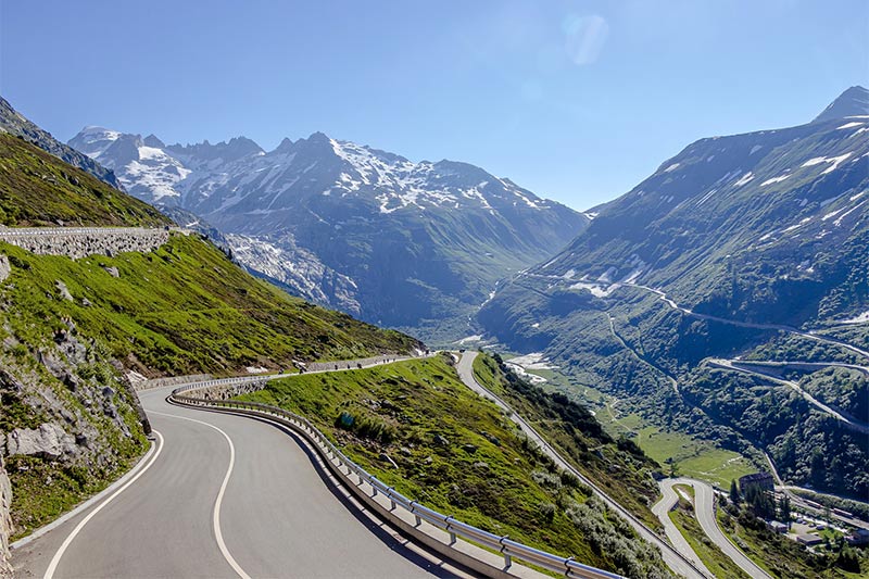 Schweiz - Autobahnen, Schnellstraßen und Nationalstraßen