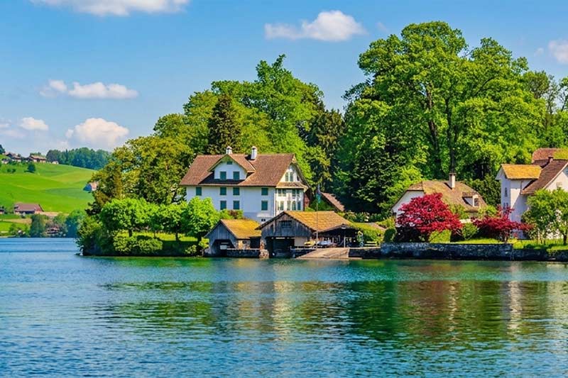 Schweiz Urlaub am See . Vierwald