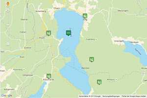 Zugersee Karte zur Routenplanung